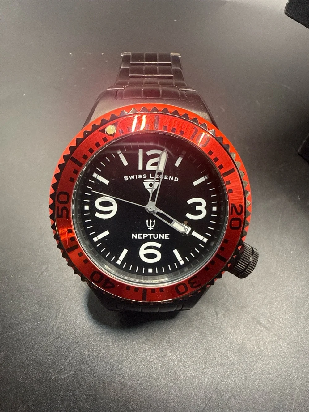 Swiss Legend Men's Neptune Watch in Red and Black